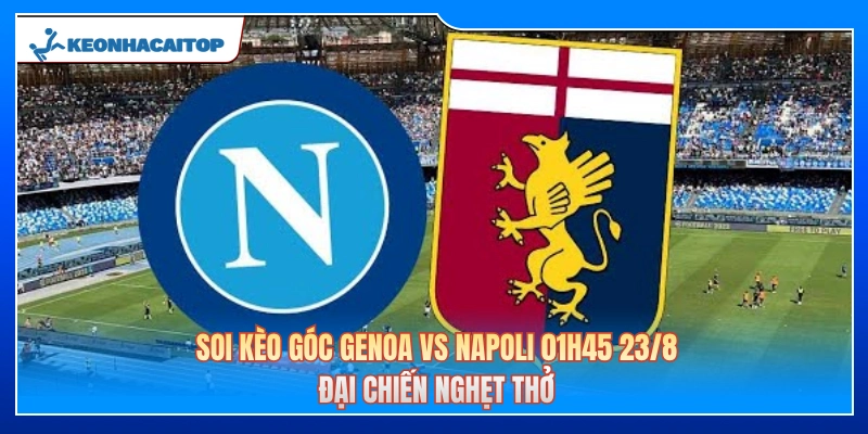 Soi Kèo Góc Genoa Vs Napoli 01h45 23/8: Đại Chiến Nghẹt Thở